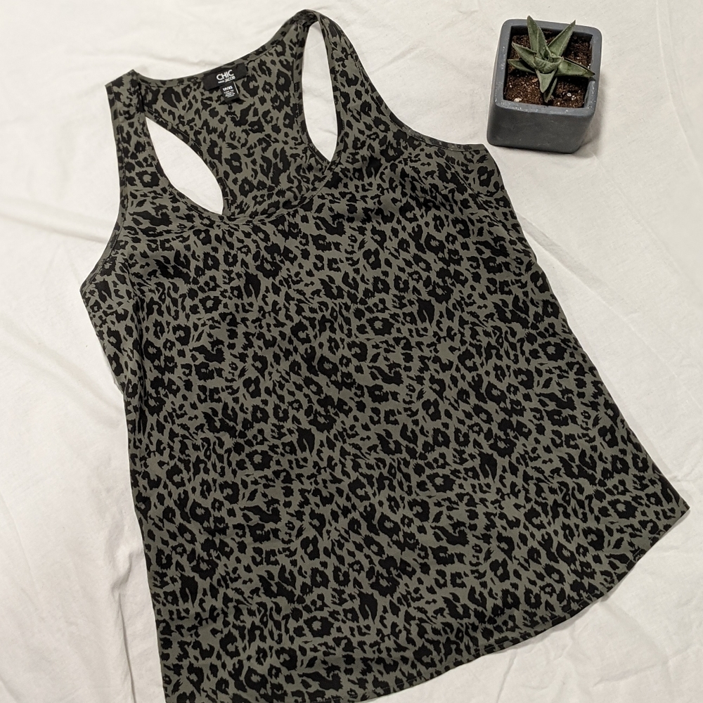 Racerback chiffon cami